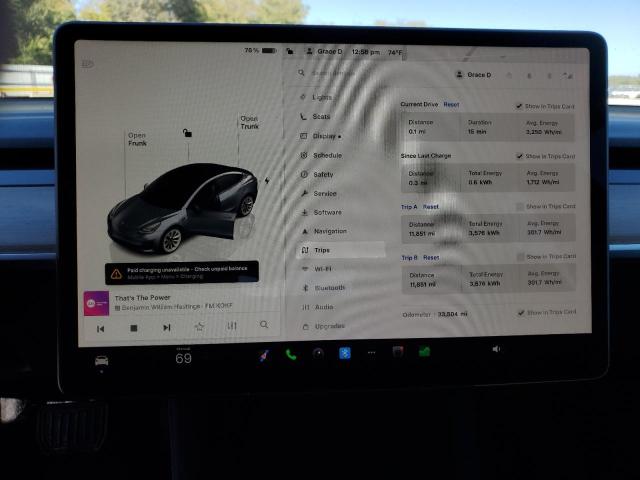 5YJ3E1EB1PF415175 - 2023 TESLA MODEL 3 灰色 照片 9