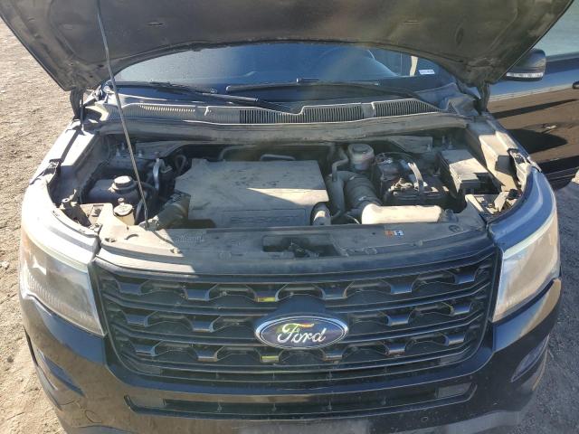 1FM5K8GT4HGD21505 - 2017 FORD EXPLORER SPORT BLACK photo 12