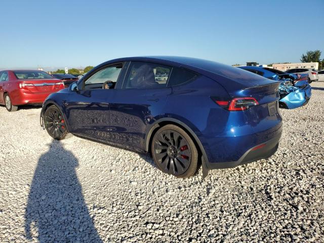 7SAYGDEF1PF684073 - 2023 TESLA MODEL Y 蓝色 照片 2