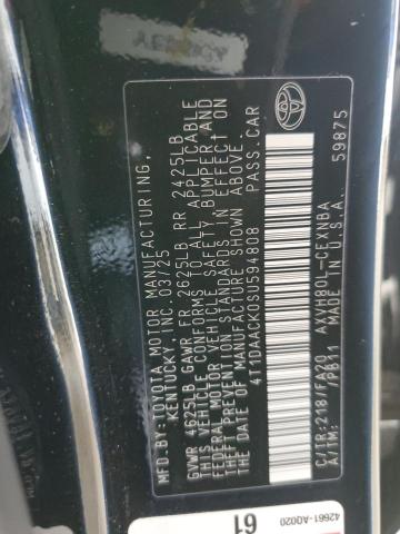 4T1DAACK0SU594808 - 2025 TOYOTA CAMRY XSE BLACK photo 13