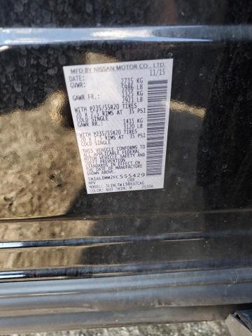 5N1AL0MM2FC555429 - 2015 INFINITI QX60 BLACK photo 13