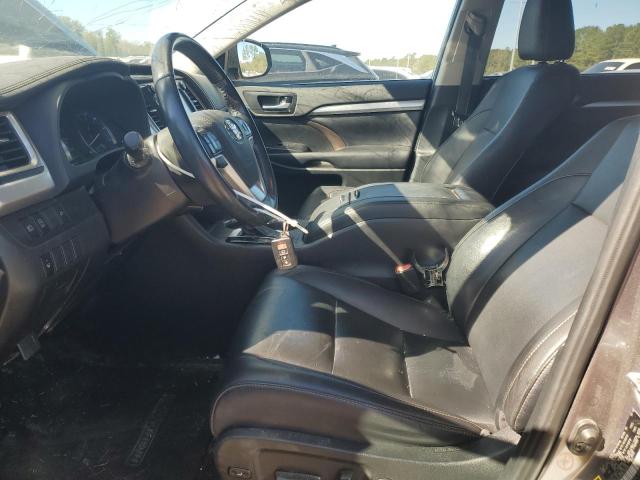 5TDKZRFHXKS564836 - 2019 TOYOTA HIGHLANDER SE CHARCOAL photo 7