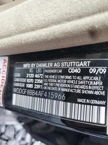 WDDGF8BB4AF415966 - 2010 MERCEDES-BENZ C 300 4MATIC BLACK photo 13