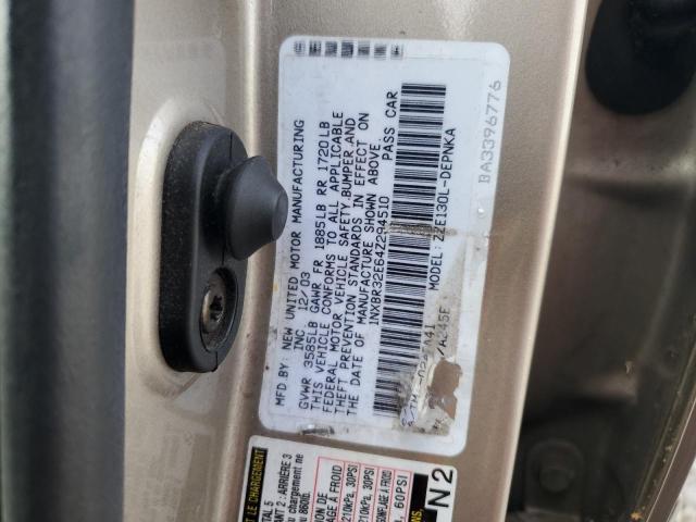 1NXBR32E64Z294510 - 2004 TOYOTA COROLLA CE CREAM photo 12