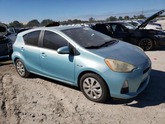 JTDKDTB31D1042375 - 2013 TOYOTA PRIUS C BLUE photo 4