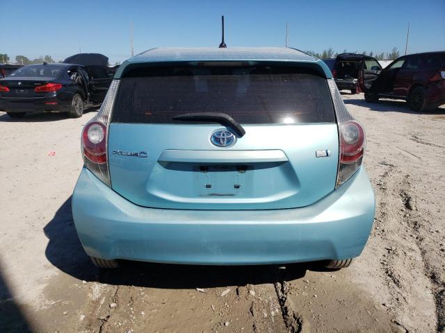 JTDKDTB31D1042375 - 2013 TOYOTA PRIUS C BLUE photo 6
