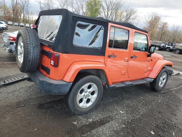 1C4HJWEG9FL733647 - 2015 JEEP WRANGLER U SAHARA BROWN photo 3
