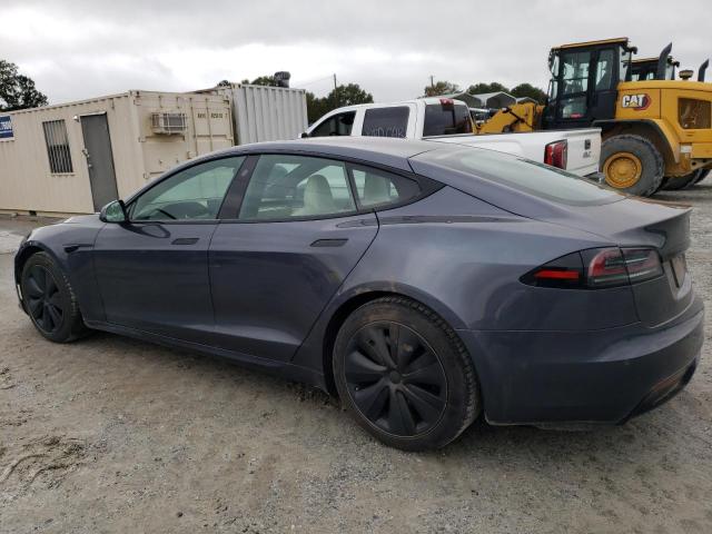 5YJSA1E55NF473112 - 2022 TESLA MODEL S Մոխրագույն լուսանկար 2