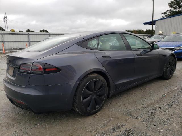 5YJSA1E55NF473112 - 2022 TESLA MODEL S Մոխրագույն լուսանկար 3