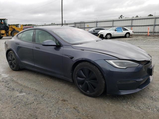 5YJSA1E55NF473112 - 2022 TESLA MODEL S Մոխրագույն լուսանկար 4