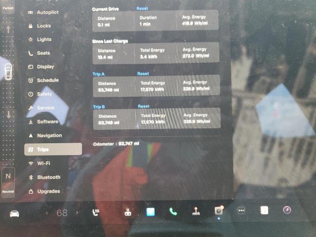 5YJSA1E55NF473112 - 2022 TESLA MODEL S Մոխրագույն լուսանկար 9