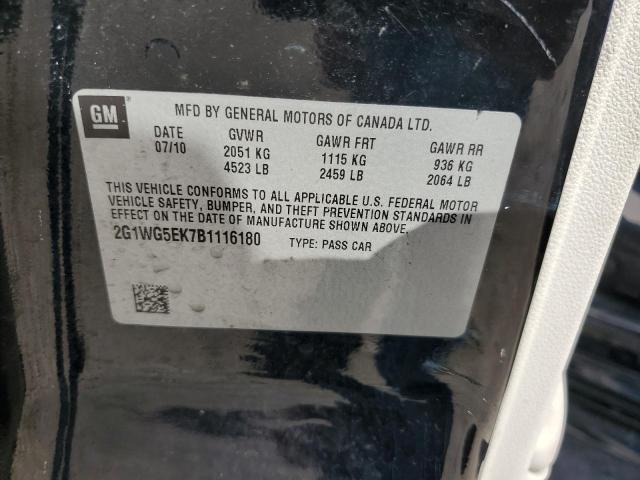 2G1WG5EK7B1116180 - 2011 CHEVROLET IMPALA LT 黑色 照片 13