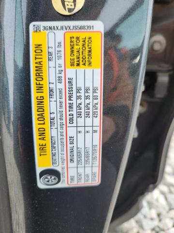 3GNAXJEVXJS508391 - 2018 CHEVROLET EQUINOX LT მწვანე ფოტო 14