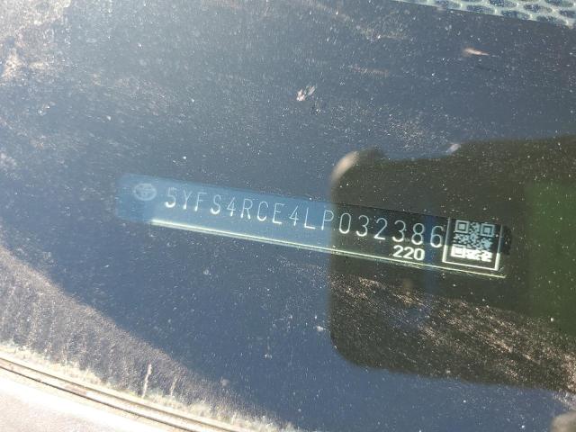 5YFS4RCE4LP032386 - 2020 TOYOTA COROLLA SE 黑色 照片 13