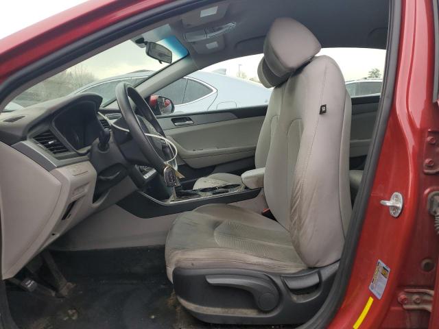 5NPE24AF2JH615034 - 2018 HYUNDAI SONATA SE RED photo 7