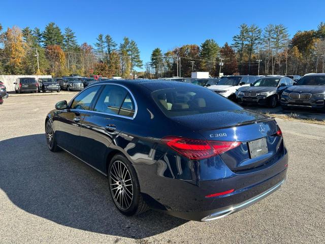 W1KAF4HB2NR017214 - 2022 MERCEDES-BENZ C 300 4MATIC BLUE photo 3