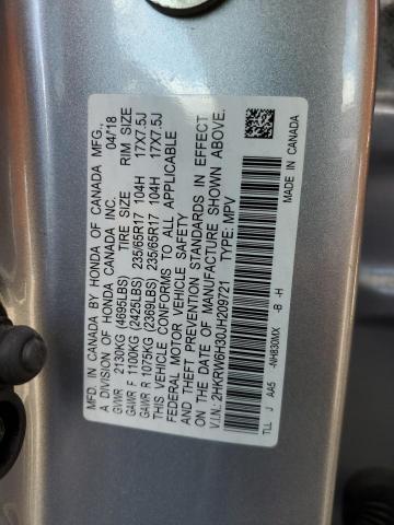 2HKRW6H30JH209721 - 2018 HONDA CR-V LX 银色 照片 13