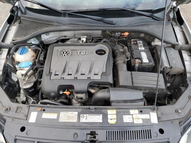 1VWBN7A38CC059521 - 2012 VOLKSWAGEN PASSAT SE ვერცხლისფერი ფოტო 11