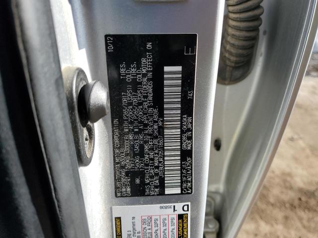 JTEBU5JR7D5118607 - 2013 TOYOTA 4RUNNER SR5 SILVER photo 13