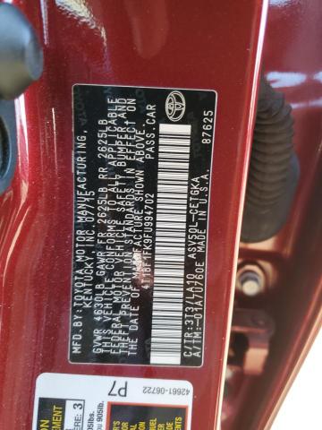 4T1BF1FK9FU994702 - 2015 TOYOTA CAMRY LE RED photo 12
