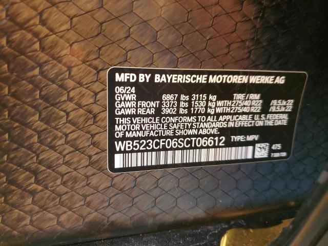 WB523CF06SCT06612 - 2025 BMW IX XDRIVE50 BLACK photo 13