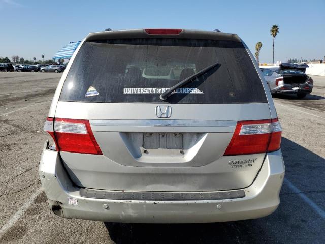 5FNRL38845B028421 - 2005 HONDA ODYSSEY TOURING SILVER photo 6