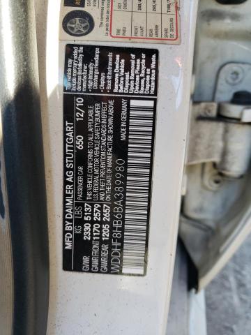 WDDHF8HB6BA389980 - 2011 MERCEDES-BENZ E 350 4MATIC WHITE photo 12