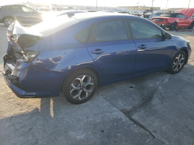 3KPF24AD2LE192238 - 2020 KIA FORTE FE BLUE photo 3