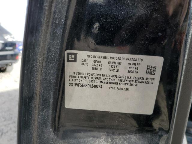 2G1WF5E38D1249724 - 2013 CHEVROLET IMPALA LS Negro foto 12