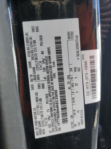 1FT7W2B64KEC35050 - 2019 FORD F250 SUPER DUTY 黑色 照片 12