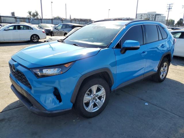 2T3W1RFV2KC005165 - 2019 TOYOTA RAV4 XLE BLUE photo 1