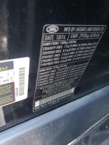 SALWR2WF8EA502448 - 2014 LAND ROVER RANGE ROVE HSE BLACK photo 13