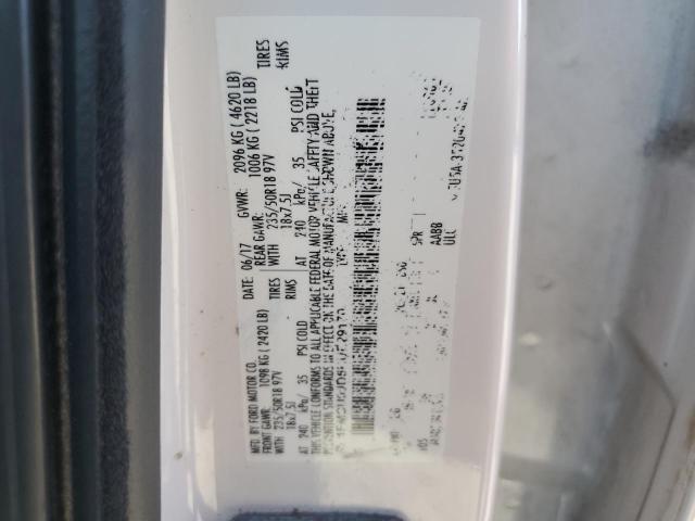 1FMCU0JD5HUE29170 - 2017 FORD ESCAPE TITANIUM თეთრი ფოტო 12