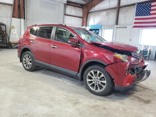 JTMDFREV4JD236606 - 2018 TOYOTA RAV4 LIMITED RED photo 4