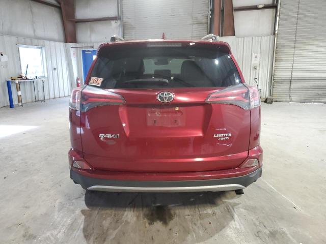 JTMDFREV4JD236606 - 2018 TOYOTA RAV4 LIMITED RED photo 6