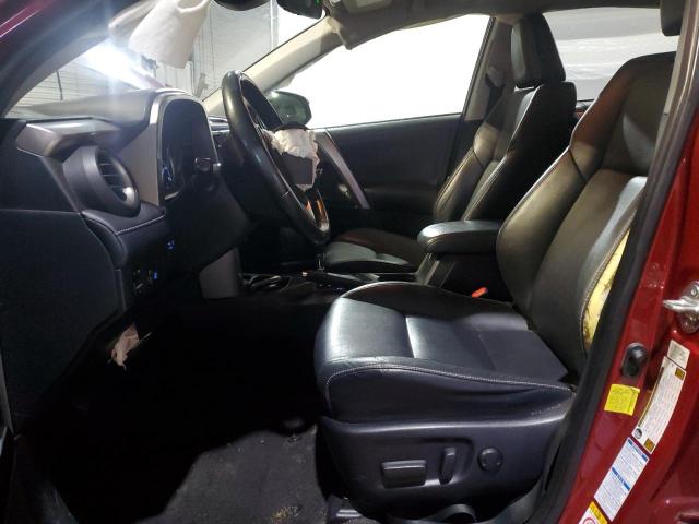 JTMDFREV4JD236606 - 2018 TOYOTA RAV4 LIMITED RED photo 7