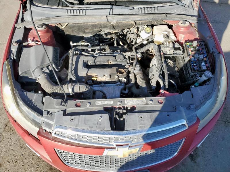 1G1PF5SCXC7383371 - 2012 CHEVROLET CRUZE LT მუქწითელი ფოტო 11