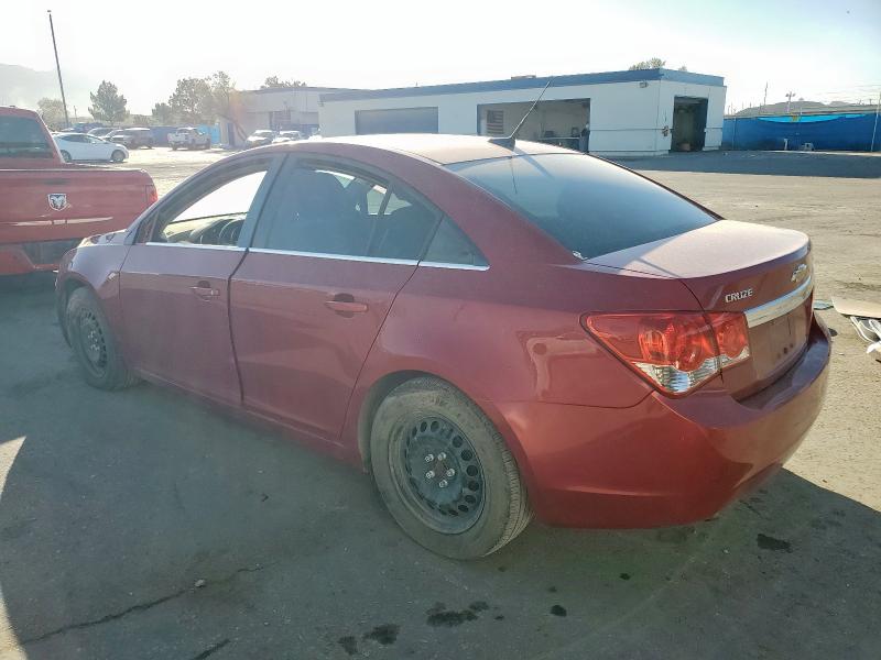 1G1PF5SCXC7383371 - 2012 CHEVROLET CRUZE LT მუქწითელი ფოტო 2