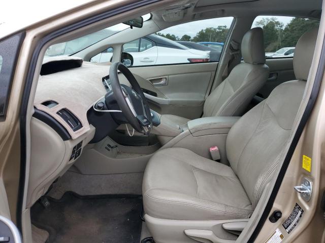 JTDKN3DU2A0172122 - 2010 TOYOTA PRIUS ოქროსფერი ფოტო 7