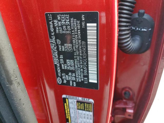 5NMP24GLXSH143119 - 2025 HYUNDAI SANTA FE SEL Rot Foto 13