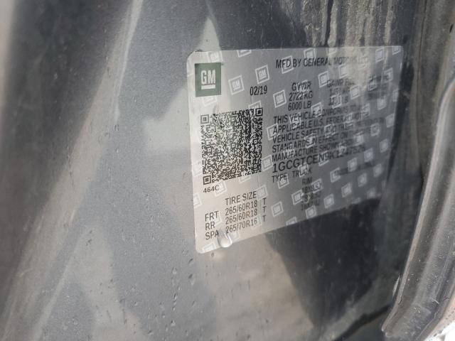 1GCGTCEN9K1247526 - 2019 CHEVROLET COLORADO LT SILVER photo 13