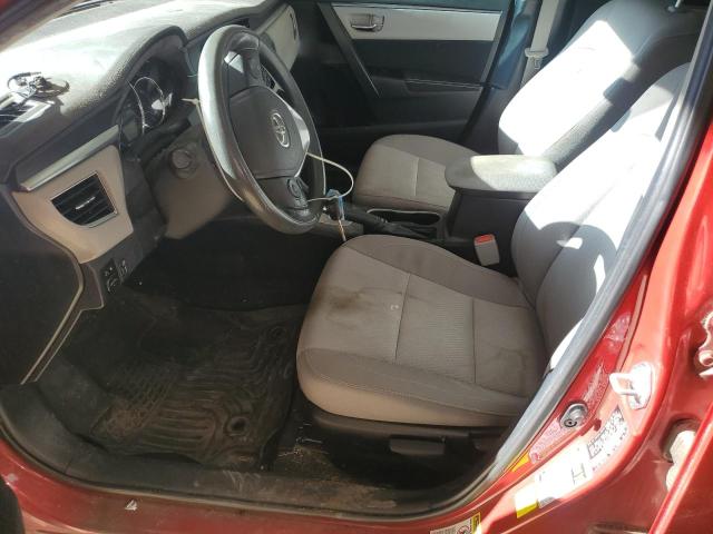 2T1BURHE7FC309206 - 2015 TOYOTA COROLLA L Красный фото 7