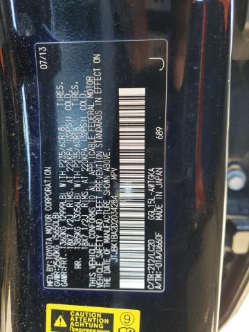 JTJBK1BA2D2034284 - 2013 LEXUS RX 350 BASE შავი ფოტო 13