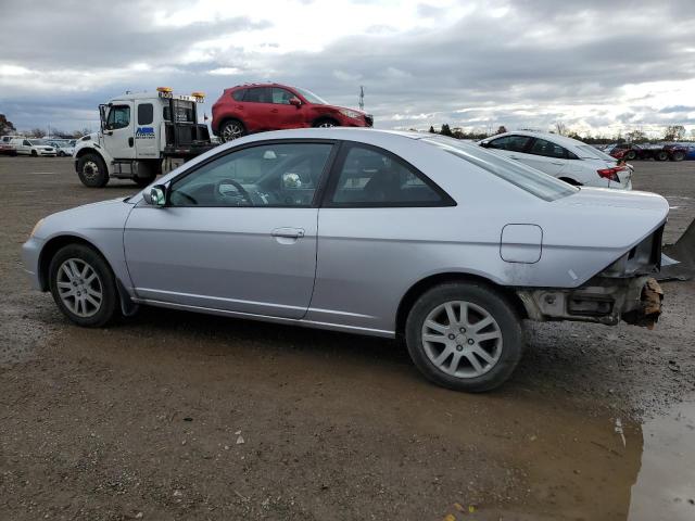 1HGEM22903L805860 - 2003 HONDA CIVIC EX SILVER photo 2