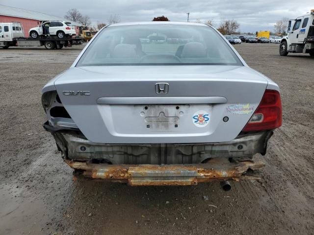 1HGEM22903L805860 - 2003 HONDA CIVIC EX SILVER photo 6