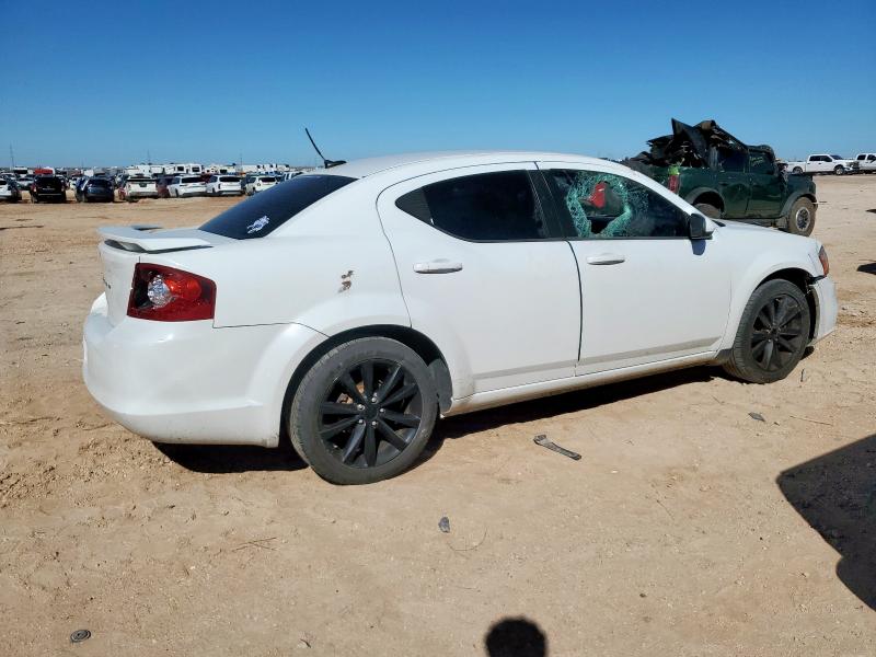 1C3CDZCB6DN677876 - 2013 DODGE AVENGER SXT WHITE photo 3