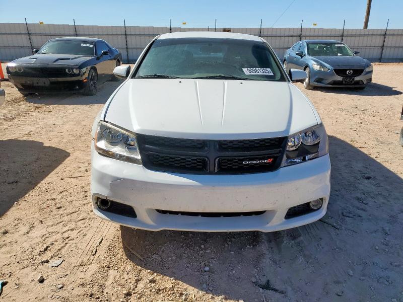 1C3CDZCB6DN677876 - 2013 DODGE AVENGER SXT WHITE photo 5