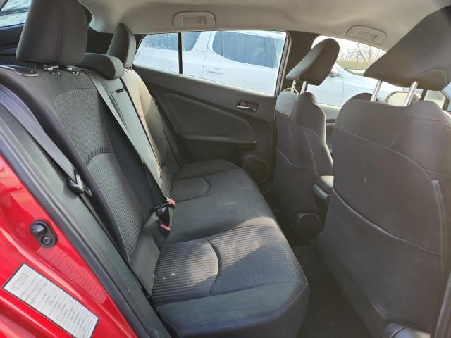JTDKBRFU3J3061800 - 2018 TOYOTA PRIUS წითელი ფოტო 10
