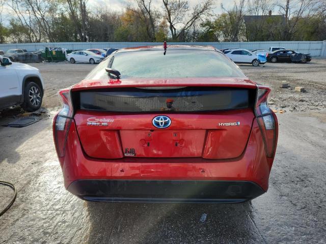 JTDKBRFU3J3061800 - 2018 TOYOTA PRIUS წითელი ფოტო 6