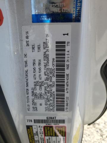 5TFRZ5CNXHX022074 - 2017 TOYOTA TACOMA ACCESS CAB 白色 照片 12